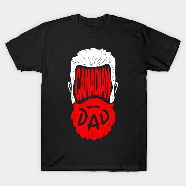 Canadian Dad - Proud Canada Papa Gift T-Shirt by biNutz